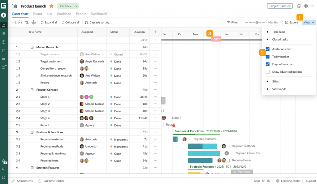 GanttPRO - Best for Customizable Web-Based Gantt Charts