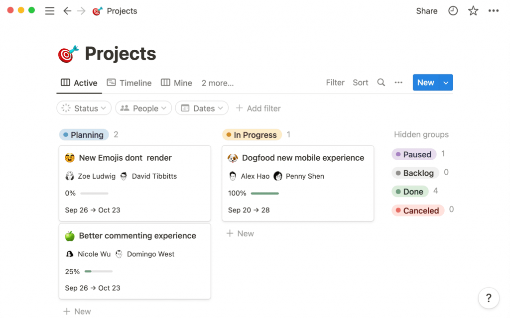 Notion - Best for Building Product Roadmaps