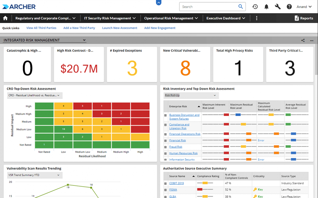 Archer - Best for Enterprise Risk Management & Compliance