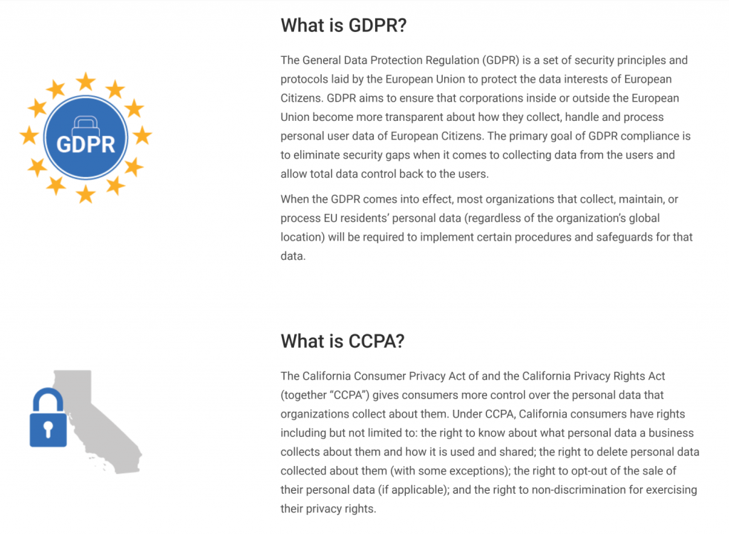  Focus on Data Privacy & Protection