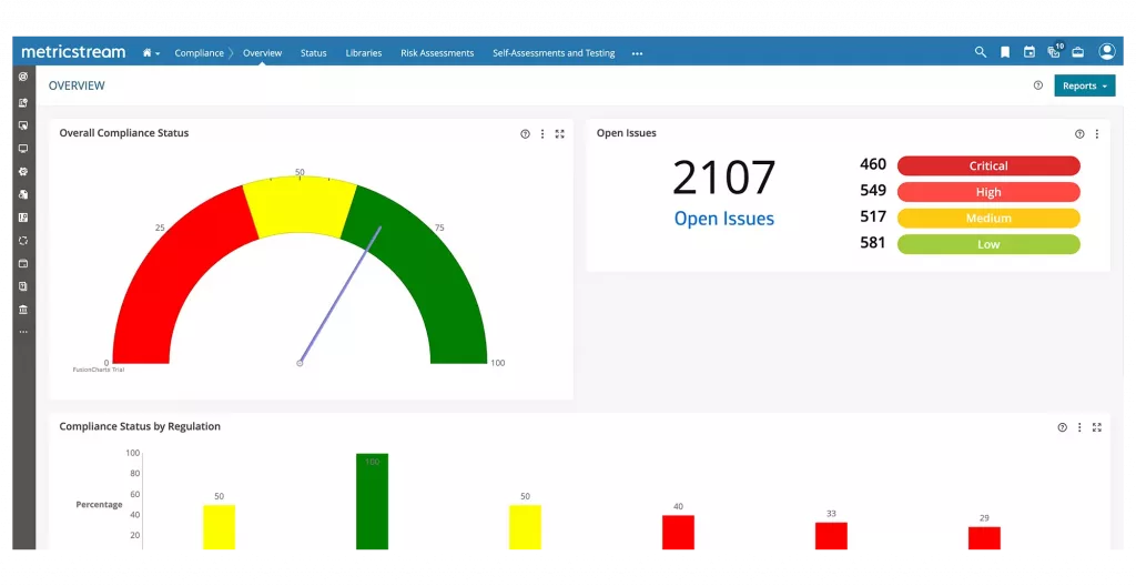 MetricStream - Best for Integrated Risk Management & Compliance Solutions